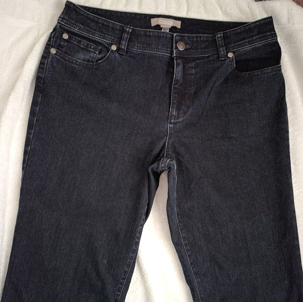 Chico's Regular  Darkwash Blue Jeans Size 1 or M8